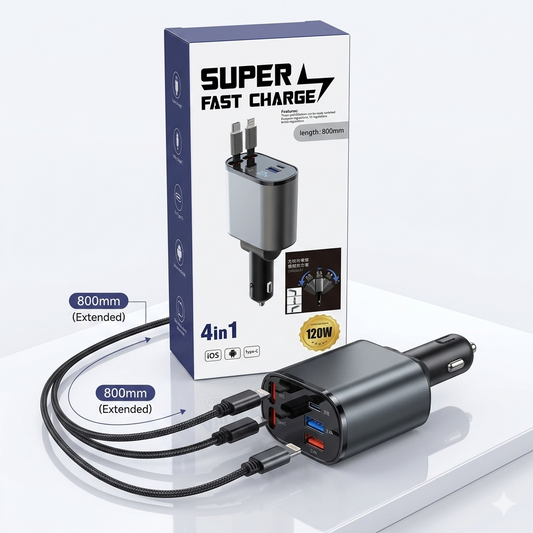 4 in 1 Retractable Charger