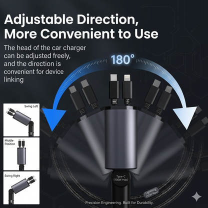 4 in 1 Retractable Charger