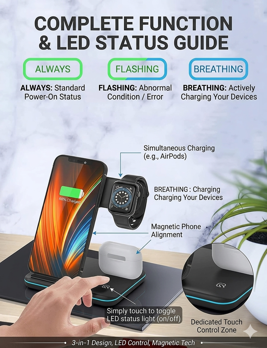 3-in-1 Wireless Charging Station