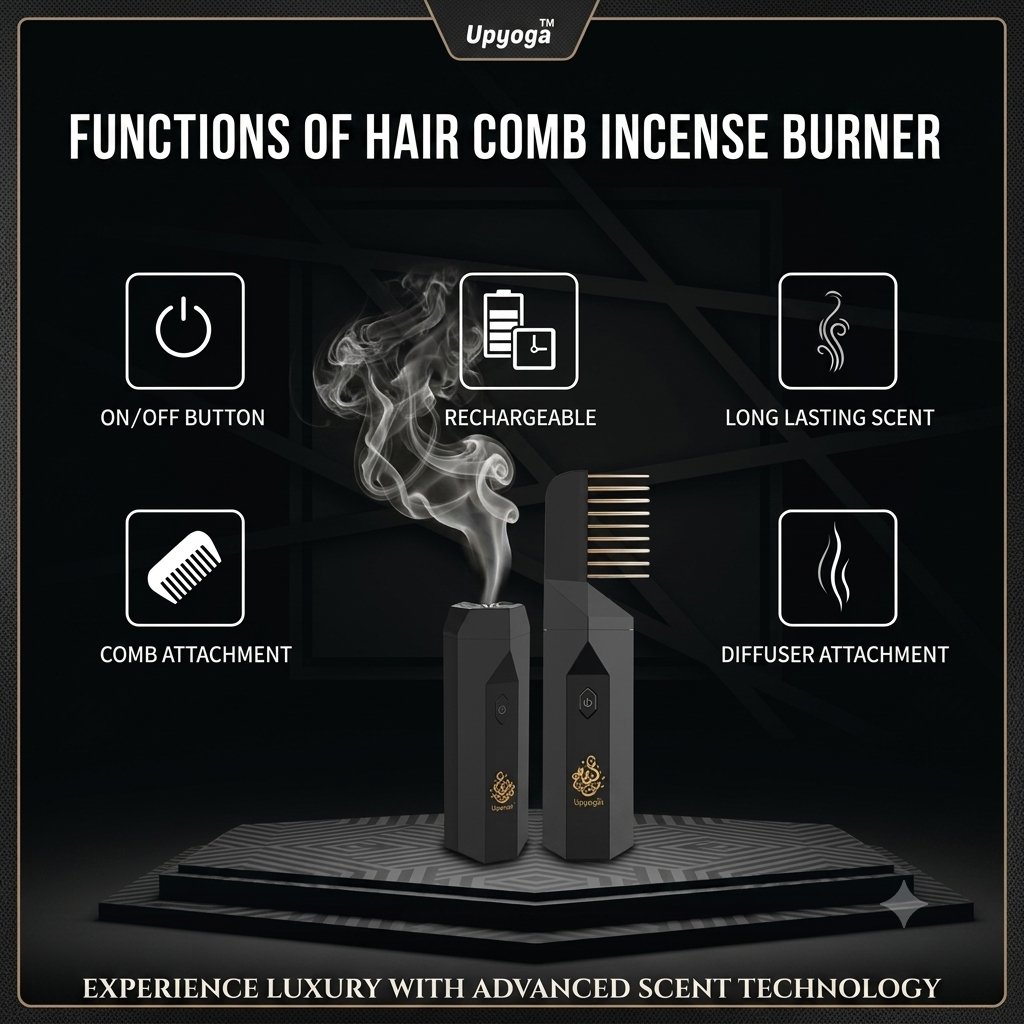 2 in 1 Hair Comb Incense Burner