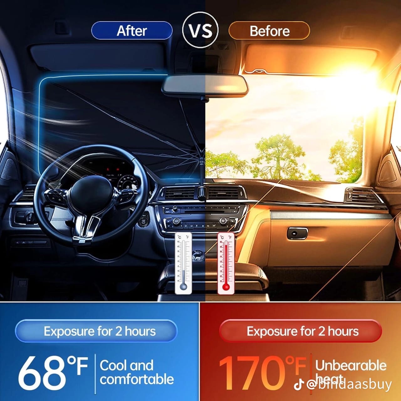 Car Windshield Umbrella
